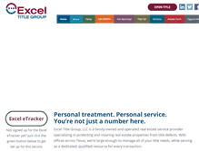 Tablet Screenshot of exceltitlegroup.com